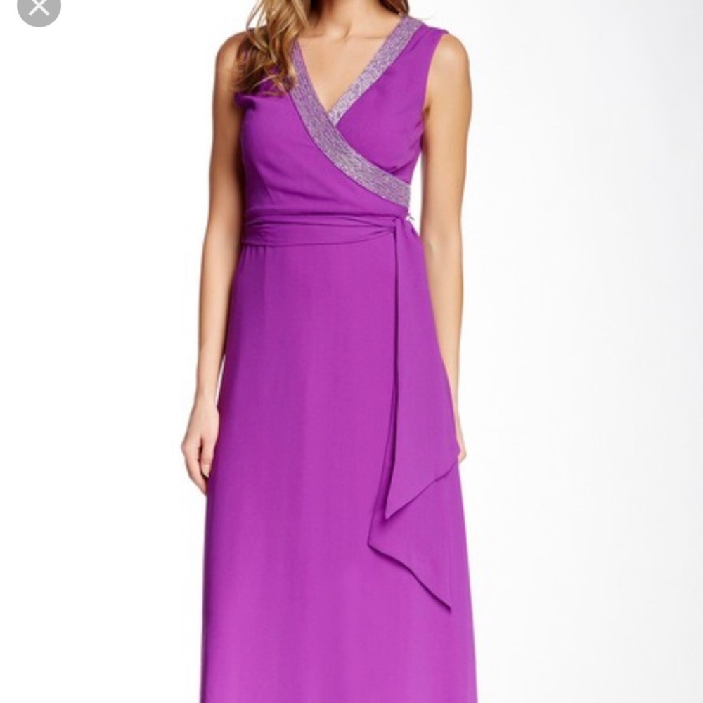 NWT Belle by Badgley Mischka purple formal gown, 6